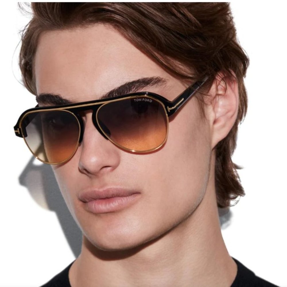 NEW TOM FORD FT0929/S 52J AVIATOR SUNGLASSES TOM FORD MARSHALL TF929 52J - Picture 1 of 11